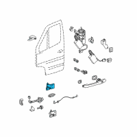 OEM 2005 Dodge Sprinter 3500 Upper Door Hinge Diagram - 5104321AA