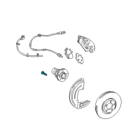 OEM Lincoln LS Wheel Stud Diagram - 3W4Z-1107-BA