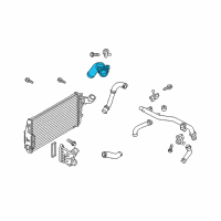 OEM 2019 Ford Flex Upper Hose Diagram - AA5Z-6F073-C