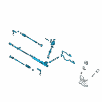 OEM 2002 Infiniti I35 Power Steering Gear & Linkage Assembly Diagram - 49001-6Y310