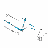 OEM 2002 Infiniti I35 Power Steering Gear Assembly Diagram - 49200-5Y715