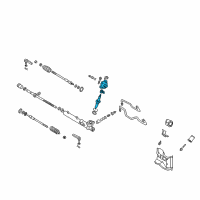 OEM 2003 Nissan Maxima Gear Sub Assembly-Power Steering Diagram - 49210-2Y406