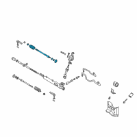 OEM 2001 Nissan Maxima Socket Kit Tie Rod Inner Diagram - 48521-5Y025
