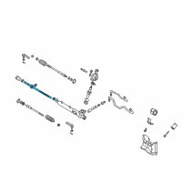 OEM 2002 Infiniti I35 Power Steering Rack Assembly Diagram - 49271-2Y901