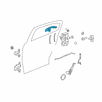 OEM 2012 Dodge Avenger Handle-Exterior Door Diagram - 1KR96CDMAD