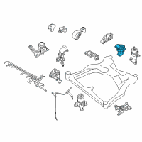 OEM 2015 Nissan Murano Engine Mounting Bracket, Rear Left Diagram - 11333-3KA0A