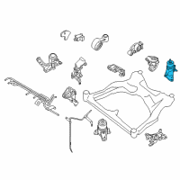 OEM 2013 Nissan Pathfinder Engine Mounting Insulator, Rear Diagram - 11320-3JA0B