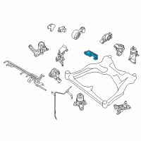 OEM 2013 Nissan Pathfinder Engine Mounting Bracket, Rear Diagram - 11332-3KA0A