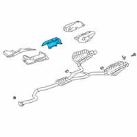 OEM Cadillac Heat Shield Diagram - 23240530