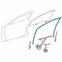 OEM 2020 Toyota Camry Run Weatherstrip Diagram - 68141-06191