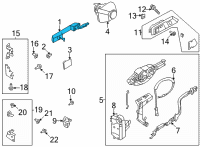 OEM 2022 Ford Bronco HANDLE ASY - DOOR - OUTER Diagram - M2DZ-7822404-CA