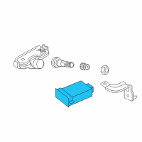 OEM 2017 Kia Forte5 Tire Pressure Monitoring Sensor Module Assembly Diagram - 95800A7600