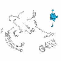 OEM 2014 BMW 740Li Power Steering Reservoir Diagram - 32-41-6-776-242