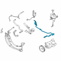 OEM 2014 BMW 740Li Power Steering Hose Diagram - 32416854394