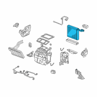 OEM Honda Evaporator Diagram - 80211-SVA-A01