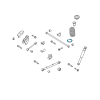 OEM 1996 Infiniti I30 Seat Rubber, Rear Spring Upper Diagram - 55034-31U00