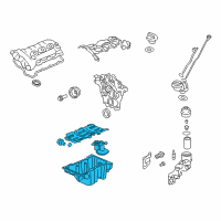 OEM 2014 Cadillac CTS Oil Pan Diagram - 12630705