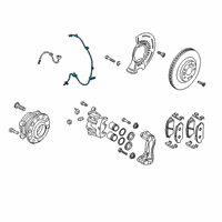 OEM 2022 Hyundai Palisade Sensor Assembly-Wheel Speed, LH Diagram - 58930-S9000