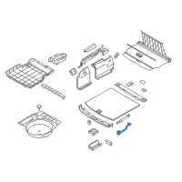 OEM 2008 BMW 535xi Gas Pressurized Spring Bracket Diagram - 51-47-7-148-690