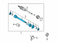 OEM 2022 Lexus NX350h JOINT ASSY, FR DRIVE Diagram - 43030-78090