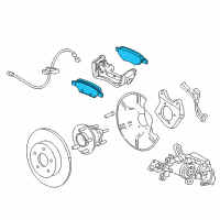 OEM 2015 Chevrolet Volt Rear Pads Diagram - 13404405