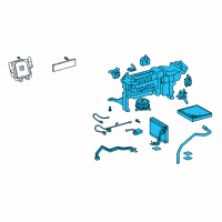OEM Lexus Unit Assy, Cooling, Rear Diagram - 87030-50080