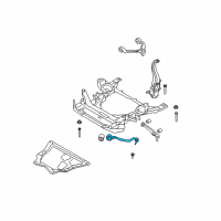 OEM 2012 BMW X5 Left Tension Strut With Rubber Mounting Diagram - 31-12-6-791-395