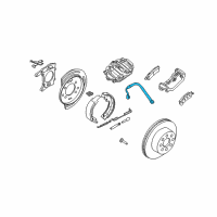 OEM 2003 Hummer H2 Hose Asm, Rear Brake Diagram - 19366684