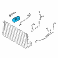 OEM 2017 BMW M3 Air Conditioning Compressor Without Magnetic Coupling Diagram - 64-52-9-332-782