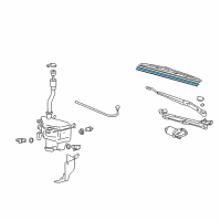 OEM 2004 Lexus GX470 Wiper Rubber, Right Diagram - 85214-48031