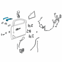 OEM 2022 Cadillac XT5 Handle, Outside Diagram - 13517522