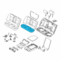 OEM BMW 550i xDrive Foam Section, Seat Diagram - 52-20-9-162-836