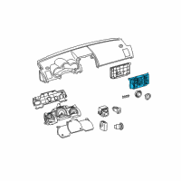 OEM 2008 Scion tC Dash Control Unit Diagram - 55911-21030