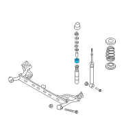 OEM 2012 Nissan Leaf Cover Assembly-Bound Bumper, Rear Diagram - 55248-1KA0A