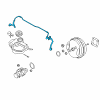 OEM 2016 BMW 740i Vacuum Pipe Diagram - 11-66-8-602-029