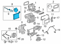 OEM GMC Evaporator Core Diagram - 85129265