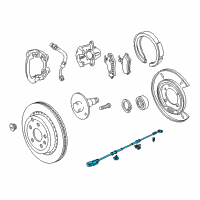 OEM 2017 Chevrolet Caprice Sensor Asm-Rear Wheel Speed Diagram - 92270115