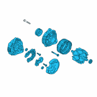 OEM 2016 Hyundai Santa Fe Sport Alternator Assembly Diagram - 37300-2G950