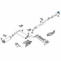 OEM 2015 Ram ProMaster 3500 Bracket-Exhaust Hanger Diagram - 68217730AA