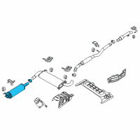 OEM 2014 Ram ProMaster 3500 Resonator-Exhaust Diagram - 68190015AC