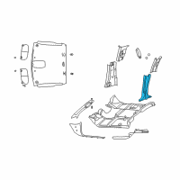 OEM 2005 Dodge Ram 3500 Panel-C Pillar Diagram - 5HC64XDVAG