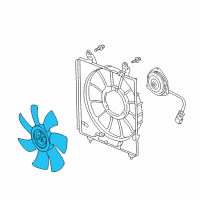 OEM 2003 Honda CR-V Fan, Cooling (Natural) (Denso) Diagram - 38611-PNA-003