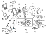 OEM Cadillac CT4 Lumbar Switch Diagram - 84689859