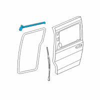 OEM 2018 Dodge Grand Caravan WEATHERSTRIP-Sliding Door Secondary Diagram - 5020840AE