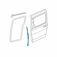 OEM Ram Seal-Rear Door Diagram - 68078282AB