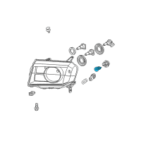 OEM 2012 Honda Pilot Bulb (28/8W) (3457Nak) (Amber) Diagram - 34906-SJC-A02