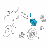 OEM 2015 Lincoln MKT Caliper Diagram - EG1Z-2553-C