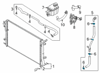 OEM Hyundai Elantra Hose Clamp Diagram - 14720220006S