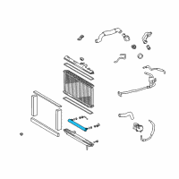 OEM 1994 Lexus ES300 Cooler Assembly,Oil Diagram - 16491-54790