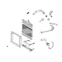 OEM 2001 Lexus IS300 Support, Radiator, Upper Diagram - 16505-70060